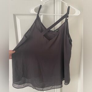 Torrid Plus Size Black Cross Cami Sz 2X
